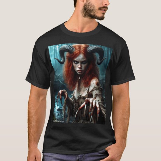 Horned Demoness image T-Shirt (Vorderseite)