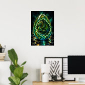 Horned-Drachen-F-Ei Poster (Heimbüro)