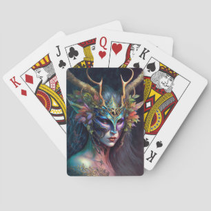 Horned Elf Fantasy Fantasy Cards Spielkarten