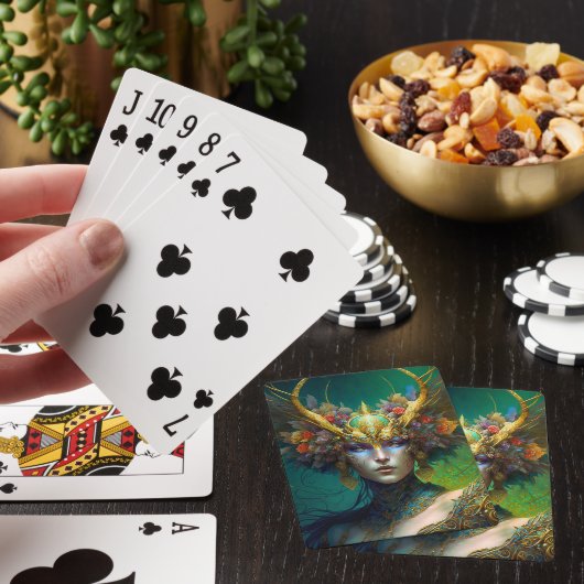 Horned Elf Fantasy Fantasy Cards Spielkarten (In Situ)