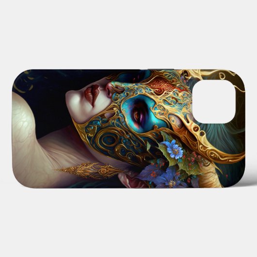 Horned Elf Woman Fantasy Art Case-Mate iPhone Hülle (Rückseite (Horizontal))