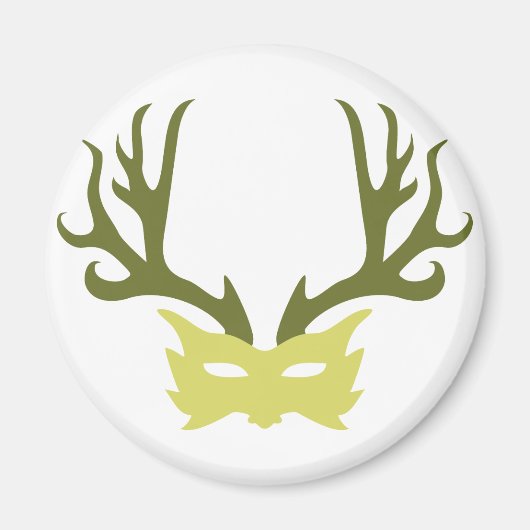 Horned God Mask Magnet (Vorne)
