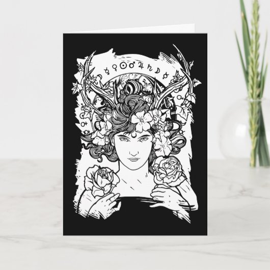 Horned Goddess, Jeden Anlaß Karte (Vorderseite)