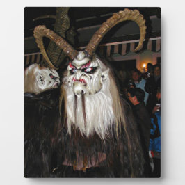 Horned Japanese Devil Mask Fotoplatte