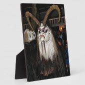 Horned Japanese Devil Mask Fotoplatte (Seite)