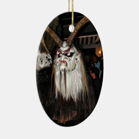 Horned Japanese Devil Mask Keramikornament (Rechts)