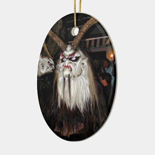 Horned Japanese Devil Mask Keramikornament (Links)