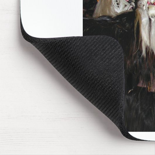 Horned Japanese Devil Mask Mousepad (Ecke)