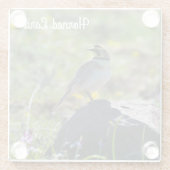 Horned Lark Glasuntersetzer (Rückseite)