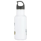 Horned Lark von Audubon Edelstahlflasche (Rückseite)