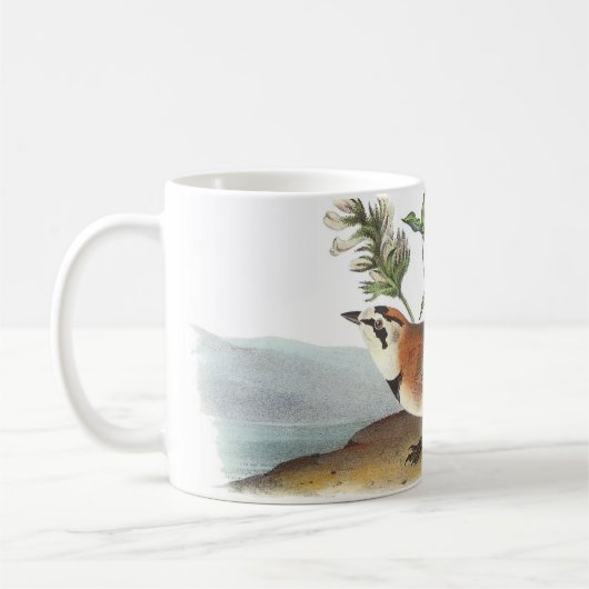Horned Lark von Audubon Kaffeetasse (Links)