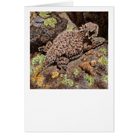 Horned Lizard Card (Vorne)