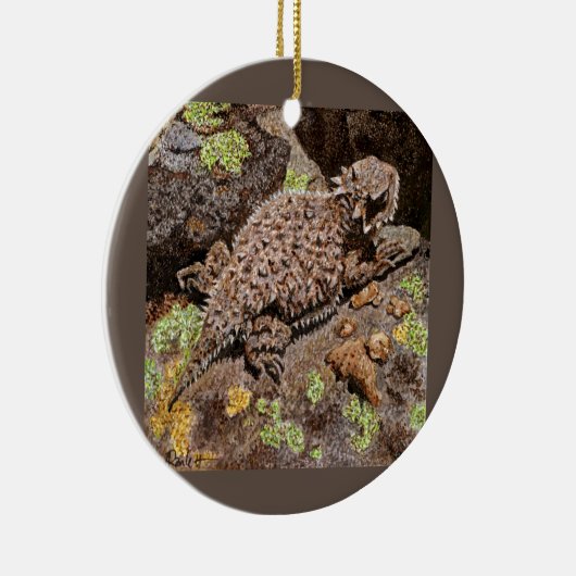 Horned Lizard Ornament (Rechts)