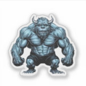 Horned Monster Aufkleber (Vorderseite)