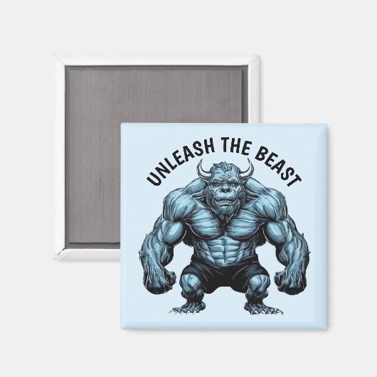 Horned Monster Magnet (Vorderseite/Rückseite)