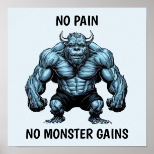 Horned Monster Poster