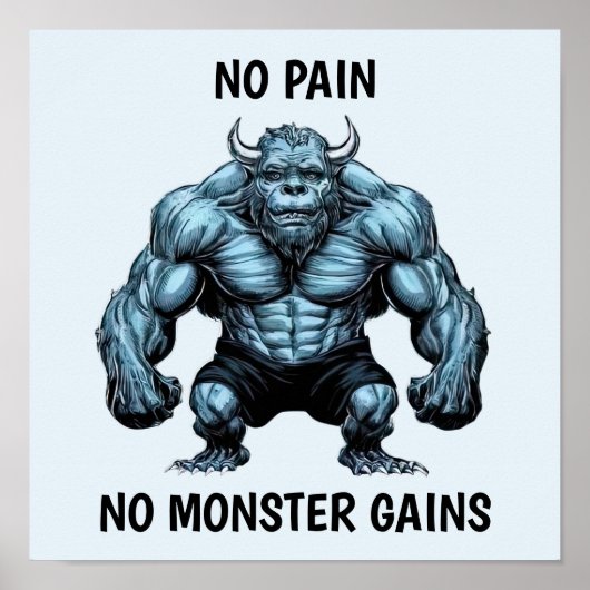 Horned Monster Poster (Vorne)