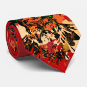 Horned Owl Abstrakt Krawatte (Gerollt)