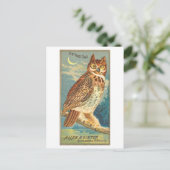 Horned Owl Allen & Ginter Trade Card Postkarte (Stehend Vorderseite)