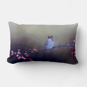 Horned Owl and Plum Blossom, Kobayashi Kokei Lendenkissen