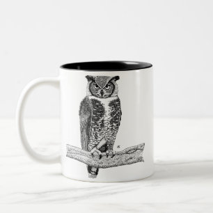 Horned Owl Zweifarbige Tasse
