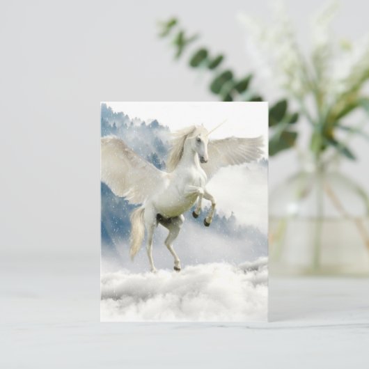 Horned Pegasus Postkarte (Stehend Vorderseite)
