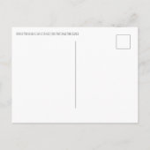 Horned Puffin Flight Alaskan Postcard Postkarte (Rückseite)