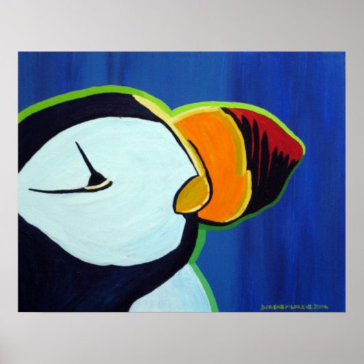 Horned Puffin Poster (Vorne)