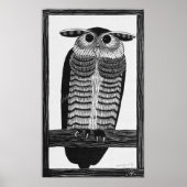 Horned Uhu Poster (Vorne)