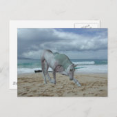 Horned Unicorn Postkarte (Vorne/Hinten)