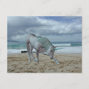 Horned Unicorn Postkarte