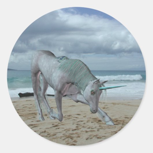 Horned Unicorn Stickers (Vorderseite)