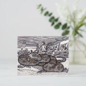 Horned Viper Postkarte (Stehend Vorderseite)