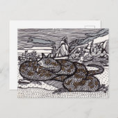 Horned Viper Postkarte (Vorne/Hinten)