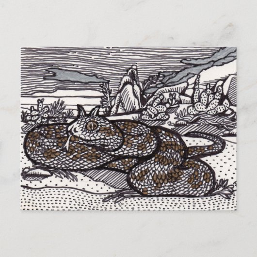 Horned Viper Postkarte (Vorderseite)