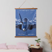 Hornet 100 CF18 Demo 2024 Tapestry Wandteppich Mit Holzrahmen (Schlafzimmer)
