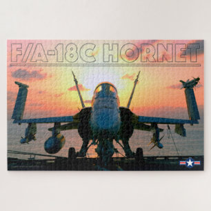 HORNET SUNSET F/A-18C (20x30 INCH) Puzzle