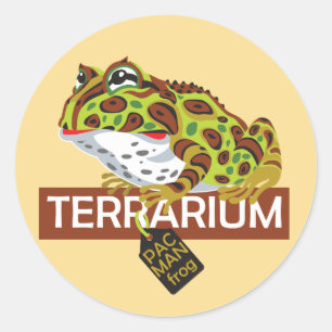 Hornfrosch Runder Aufkleber