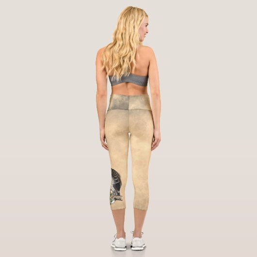 Hornhaut-Artwork vom Aussterben bedrohter Philippi Capri Leggings (Rückseite)