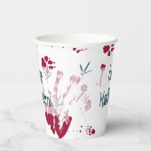 Hornhaut-Blutspuren Pappbecher (Rechts)