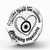 Hornhaut, Schwarzes Böse Augenschutz-Monogramm | Fotoblock (Links)