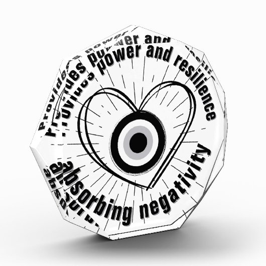 Hornhaut, Schwarzes Böse Augenschutz-Monogramm | Fotoblock (Links)