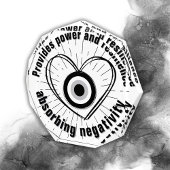 Hornhaut, Schwarzes Böse Augenschutz-Monogramm | Fotoblock