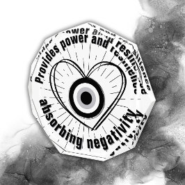 Hornhaut, Schwarzes Böse Augenschutz-Monogramm | Fotoblock