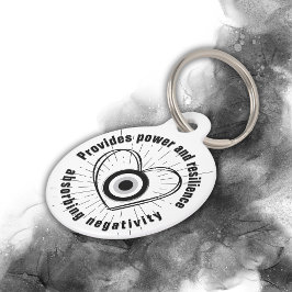 Hornhaut, Schwarzes Böse Augenschutz-Monogramm | Haustiermarke