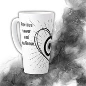 Hornhaut, Schwarzes Böse Augenschutz-Monogramm | Milchtasse