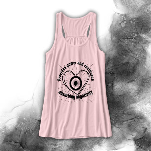 Hornhaut, Schwarzes Böse Augenschutz-Monogramm   Tank Top