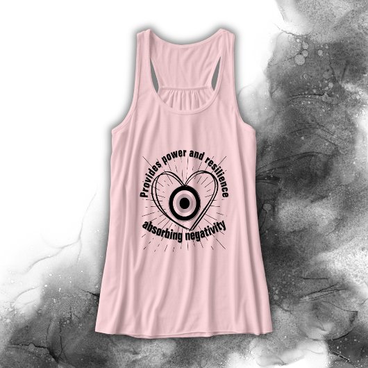 Hornhaut, Schwarzes Böse Augenschutz-Monogramm | Tank Top