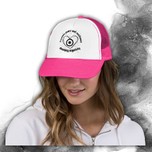 Hornhaut, Schwarzes Böse Augenschutz-Monogramm Truckerkappe