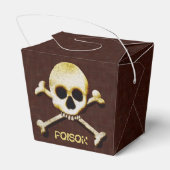 Hornhaut und Kreuzknochen Halloween Gift Geschenkschachtel (Rückseite)